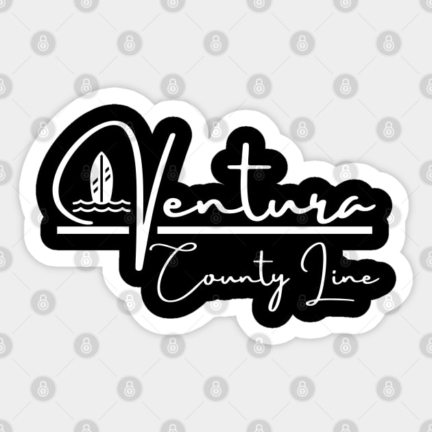 Ventura County Line California Sticker by MalibuSun